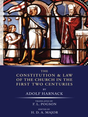 cover image of The Constitution and Law of the Church in the First Two Centuries